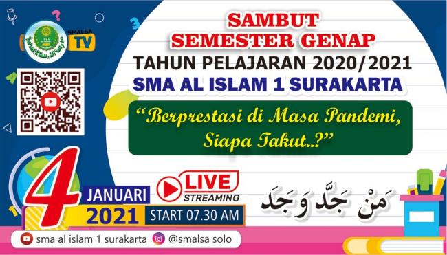 SAMBUT SEMESTER GENAP TAHUN AJARAN 2020/2021